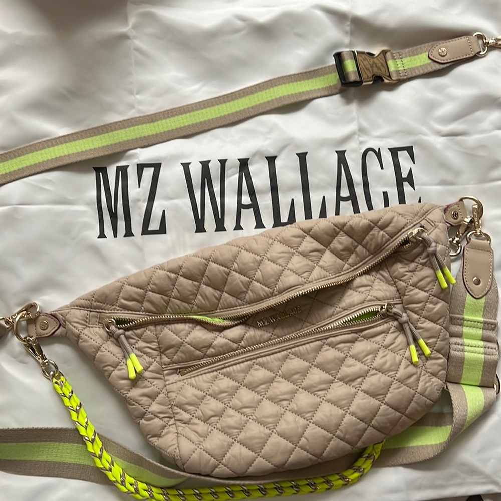 Mz Wallace sling bag in sesame color